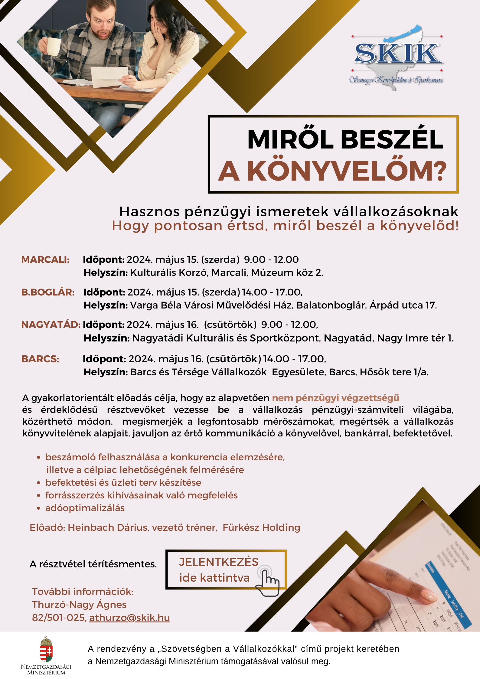 Miről beszél a könyvelőm - 4 helyszín